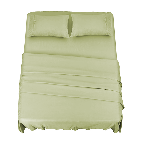 Conjunto de lençol de cama queen size 300 fios ecologicamente correto qualidade de hotel 100% algodão