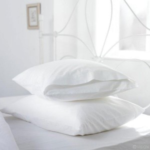OEM Wholesale Luxury White 100% Cotton Pillow Case 200 Thread Count Envelop Style