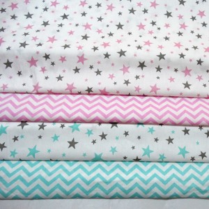 Print Fitted Sheet, 100% Organic Crib Sheet for Standard Crib and Toddler Mattresses