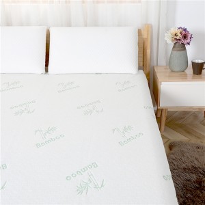 Protector de colchón impermeable Funda de colchón de cama transpirable de bambú premium con bolsillo profundo Queen