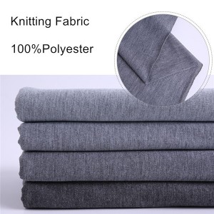 Bulk Sale 95%Polyester 5%Spandex Knitted Single Jersey Fabrics Para sa T-shirt