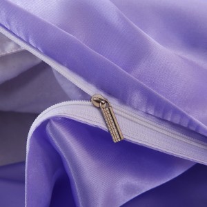 Solid Colour Silk Polyester Satin Bed Sheets Set Bed sheet