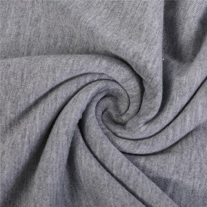 Factory Free sample China 200GSM Strech Melange Jersey Fabric Sports Fabric