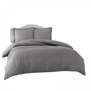 Best Selling 100 % cotton hotel Queen Size 1cm Stripe Bed Sheet Bedding Set