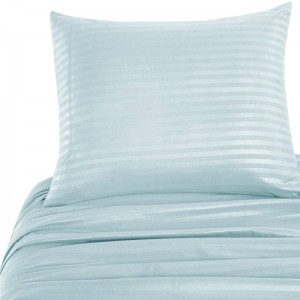 Conjunt de llençols de llit ajustables de microfibra de 110 g/m² de butxaca profunda, blau clar