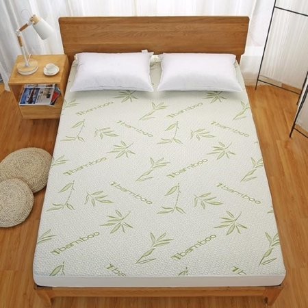 Standard Size 100% Bamboo Quilted Anti-microbial Waterproof Mattress Protector Cover Featured Image
