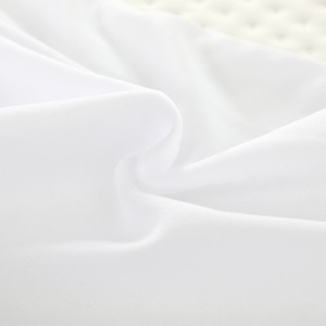 Waterdichte matrasbeschermer Katoenen badstof matrashoes Ademende geruisloze vinylvrije witte matrasbeschermer voor kinderen