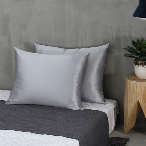 Wholesale 100% 19mm Mulberry Silk Pillowcases bakeng sa Moriri le Letlalo Nature Silk Pillowcases