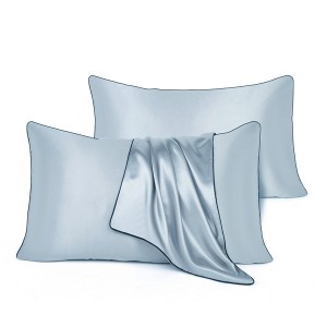 Discount wholesale China Pillows Covers Silk Pillow Case Summer Satin Pillowcase for Hair and Skin