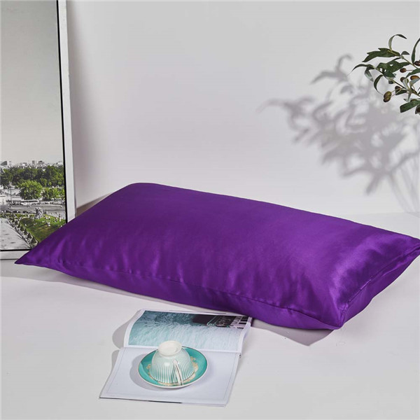 ໂຮງງານຜະລິດຊຸດຂອງຂັວນ Pillowcase Silk Satin ຂອງຈີນ Mulberry 100% Silk Satin Pillow Case Soft
