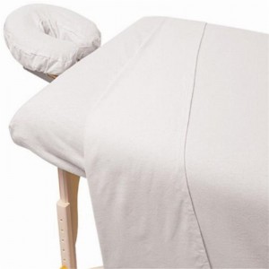 Set Cadar Meja Urut Microfiber 3 Keping – Sarung Katil Muka Premium – Termasuk Cadar Rata dan Dipasang dengan Penutup Buaian Muka – Putih