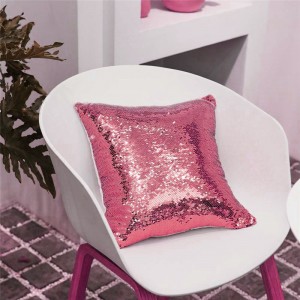 Custom High Quality Reversible Sequins Decorative Cushion Cover Pillowcase