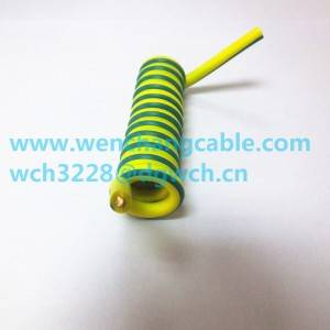 UL20948 Spiral Cable Coiled Cable Հեռախոսային Cable Spring Cable