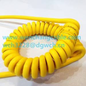 UL21029 60℃ OR 80℃ Rated voltage 600 Volts Oil-resistant UV-resistant  TPU Cable Spiral Cable