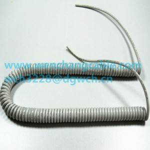 UL21319 Spiral Curly Cable Coiled Cable Elastic Cable Telephone Cable Spring Cable