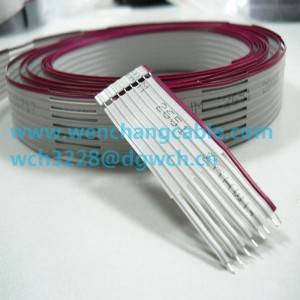 UL2651 Flat Cable Ribbon Kabel stripped & cutted kabel
