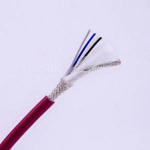 Var izmantot PVC vai PUR apvalku kabeli ar 80°C 30V-300V nominālo
