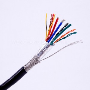 PVC vysoko flexibilný tienený kábel