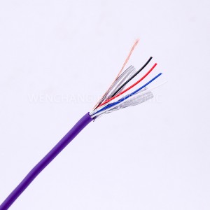 UL21306 Elektrik enjamlary kabeli penjekli kabel köp sanly kabel, “Al folga örülen”