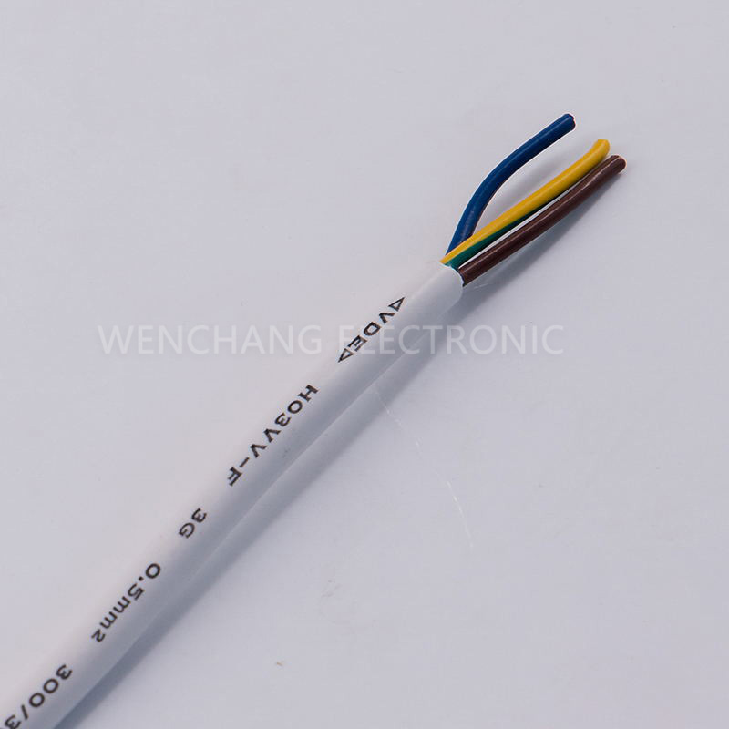 VDE H03VV-F Lead Free PVC Power Cable