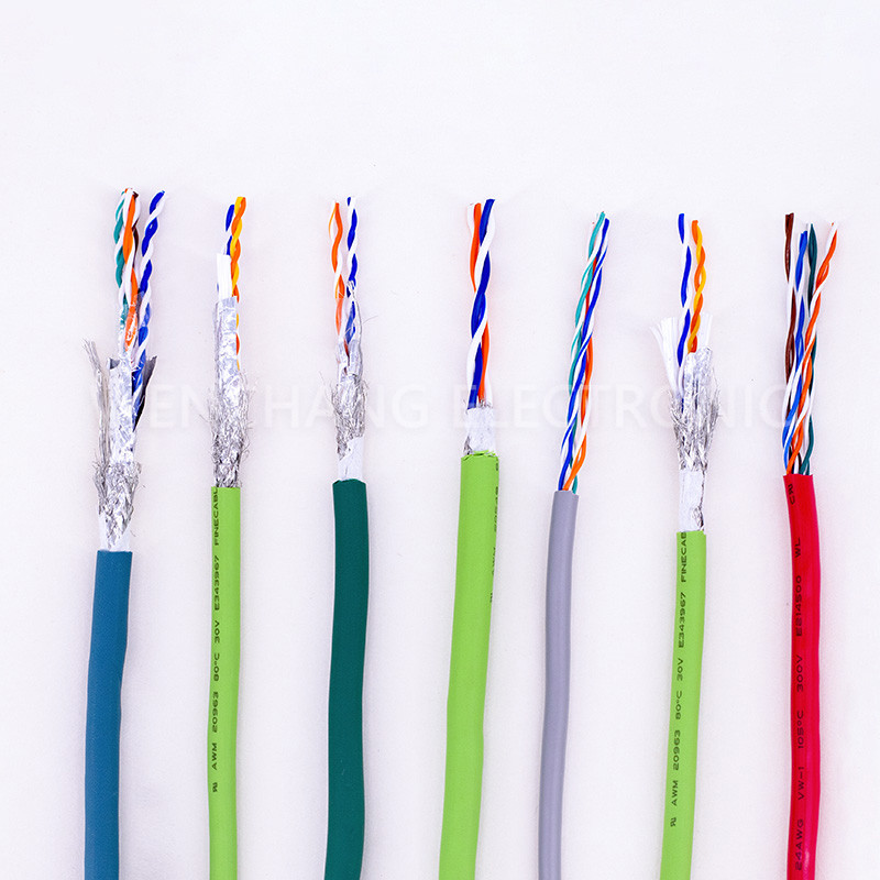 UL21705 Signal Transmission Cable Jacketed Cable TPE Cable Twisted Pair with Shielding Al Foil Braided
