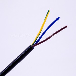 H05VV-F Napájecí kabel používaný pro vnitřní malé elektrické nástroje