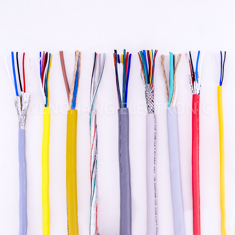 UL21284 Connector Cable Jacketed Cable Multicore Cable with Shielding Al Foil Braided