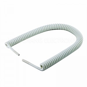 UL21294 TPU Spiral Curly Cable የተጠቀለለ የኬብል ስፕሪንግ ኬብል
