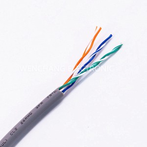 សៀគ្វីមានកំណត់ថាមពល CL2 ឬ CL3 ខ្សែ PVC Jacketed Cable Pass FT4 Flame Test 3PR