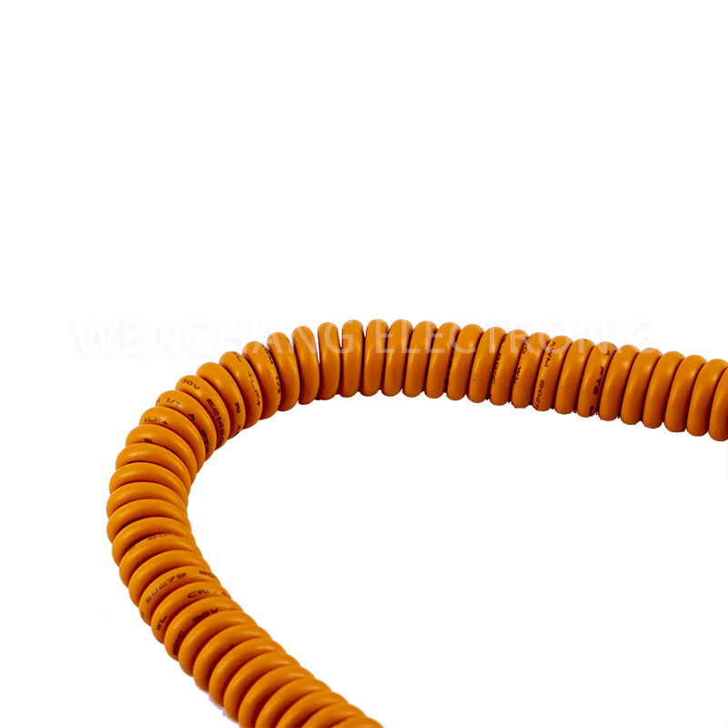 UL20233 TPU Cable Water-proof Medical Coiled Cable with 300V Rated Voltage