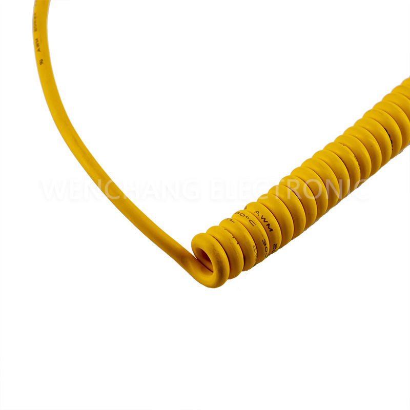 UL21238 TPU Spiral Cable Curly Coilded Cable Oil Resistant