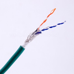UL21453 zemsprieguma elektriskais kabelis, daudzdzīslu kabeļa apvalks, vītā pāra kabelis ar aizsargplēvi, kas pīts