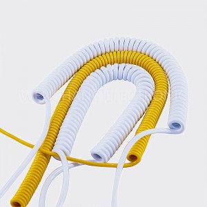 UL21292 TPU Spiral Curly Cable የተጠቀለለ የኬብል ስፕሪንግ ገመድ