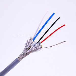 UL21284 Конектор со кабел со обвивка повеќежилен кабел со заштитна фолија плетенка