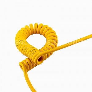UL21238 TPU Spiral Cable Curly Coilded Cable Oil Resistant