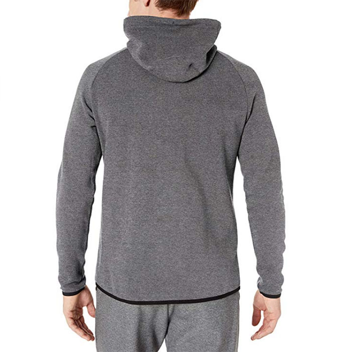 Best quality Custom Basketball Team Uniforms - Long sleeve men’s tech fleece full-zip active sweatshirt with hooded – Westfox detail pictures