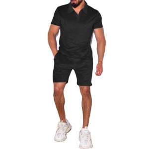 Polo T Shirt Shorts Set Tracksuit Outfit Casual Sports Summer Private Label Supplier