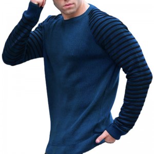 Men Sweatshirt Knitted Crewneck Cotton Pullover Workout Plus Size Family Wholesale