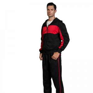 Mens Tracksuits Sweatsuits Two Pieces Training Gym Zip Up Hoodies Joggers Custom Logo