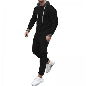Men Set Long Sleeve Outfit Jogging Athletic Casual 2 Pieces Tracksuits Hoodies Joggers Custom Factory