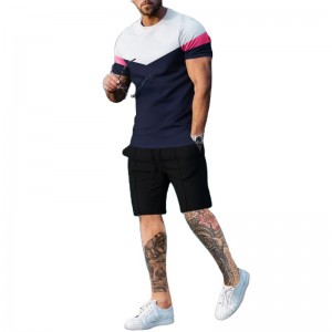 Summer Tracksuit Blank T Shirt Shorts Lightweight Jogging Fitness Wear Workout Custom Logo