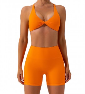 Women Yoga Suit Sexy Solid Color Fashion Running Two Pieces Wholesale