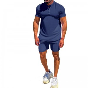 Men Shorts Set Casual T Shirt And Shorts Set Tracksuit Quick Dry Summer Custom