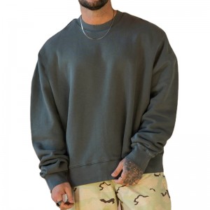 Hoodie For Men Oversize Crewneck Hip Hop Vintage Sports Casual Winter Plus Size Solid Custom