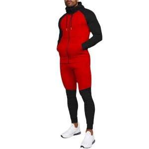 Jacket Pants Sets Men Sports Suits Hoodies Joggers Turtleneck Autumn Winter High Quality