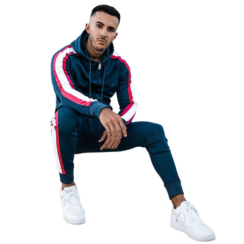 High Quality for Sleveless Hoodie -
 Training Tracksuit Fitted Two Piece Set Side Stripe Long Sleeve Design Your Own Sports Hot Selling – Westfox