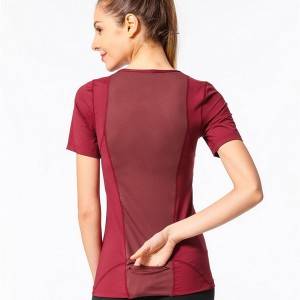 Manufacturer for Women Sports Bra Support -
 Women Jersey Short Sleeve Mesh Back Pocket – Westfox