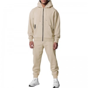 Hoodies Joggers Set Fleece Outfit 2 Piece Full Zip Jackets Pants Long Sleeve Blank New Arrival