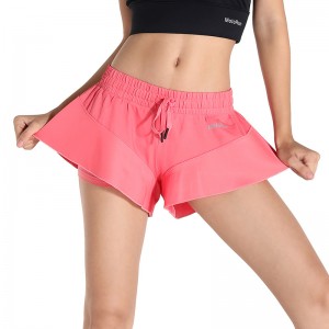 Running Shorts Women High Waist Workout Plus Size Stretchy Sports Recycled