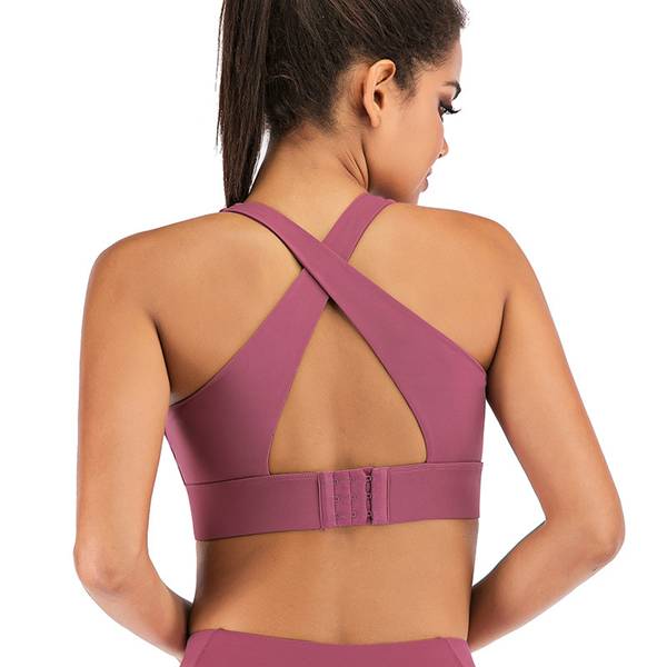 Manufacturing Companies for Short Sets Tracksuit -
 Latest Sports Bra With Hook And Eye X Back Glaze  – Westfox